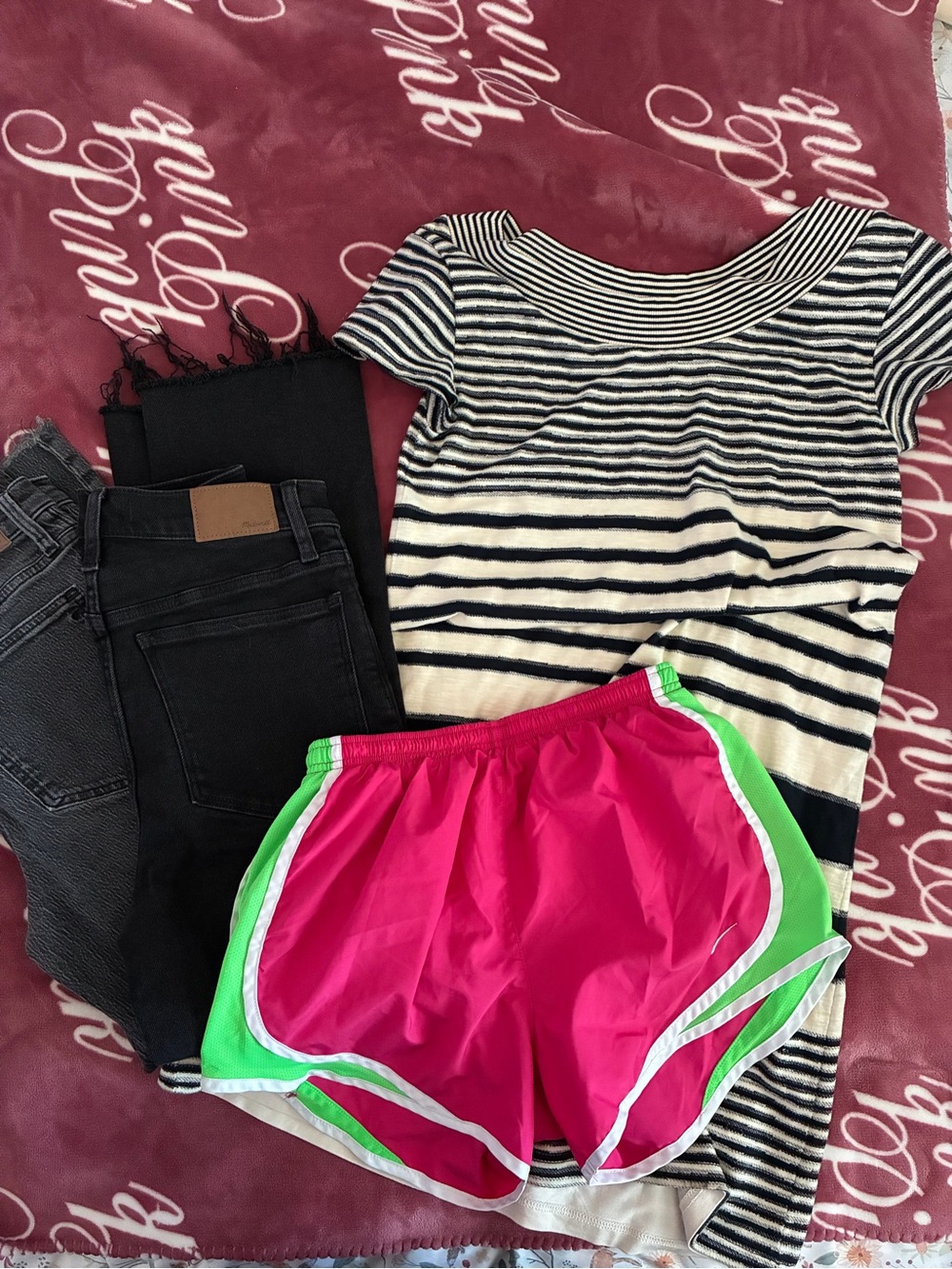 Princess Polly Bundle S Knit Dress good condition Nike shorts, Madewell jeans 27
